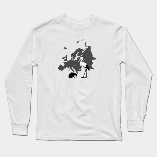 Europe Long Sleeve T-Shirt by MOKO